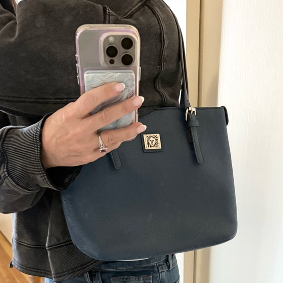 Anne Klein The Perfect Tote in Navy - Picture 3 of 11